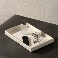 Rice White Hole Limestone Aromatherapy Diffusion Tray, Jewelry Tray, Bathroom Decoration, Dressing Table Tray, Natural Marble 1