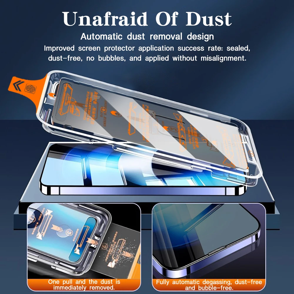 Premium Privacy Tempered Glass Screen Protector with Easy Installation - Anti-Spy Protection, 3-5 Pack