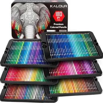 KALOUR 180 colori Set di matite colorate professionali Fine Art Disegno Set di matite a olio non tossiche per schizzi Matita da colorare 1