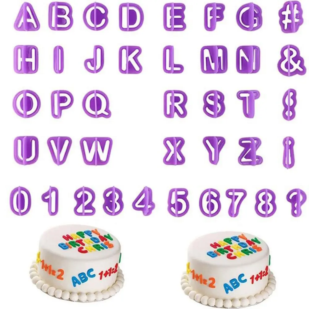 40pcs DIY Alphabet & Number Mold 1