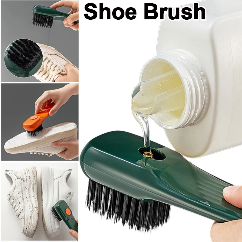 

Multifunctional Cleaning Brush Long Handle Soft Bristled Liquid Clothes Shoe Brush Clothing Board Brush Household Cleaning Tool