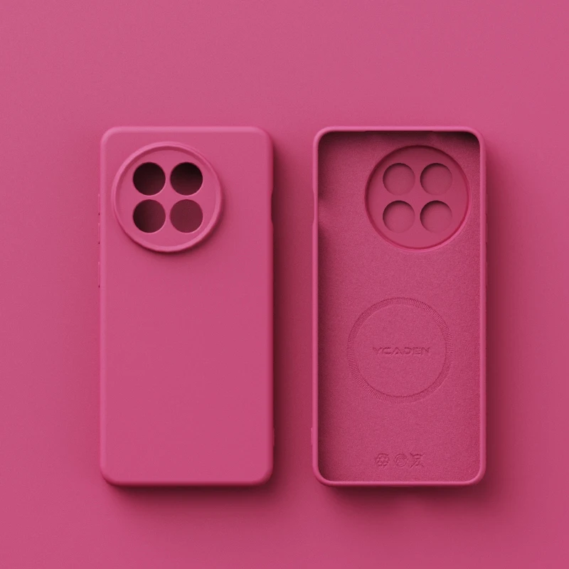 Magnetic Matte Soft Liquid Silicone Velvet Case with Mag-safe and Camera Protection
