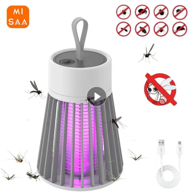 Xioami Electric Shock Mosquito Killer Lamp Usb Fly Trap Zapper Insect Killer Repellent Camera Da Letto Outdoor Anti Mosquito Trap Tools