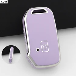 Premium TPU Car Remote Key Case Cover Set (10 Pieces) - Durable and Stylish Fob Protection (10X PurpleSilver - F)