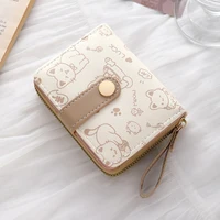 Portefeuilles chat mignon pour femmes, porte-cartes, petits sacs à main avec poche à monnaie zippée, sacs à main carrés de haute qualité 5