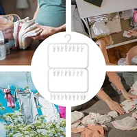 Multifunctional Detachable Drying Rack Multi-clip Sock Drying Rack Saves Space Clothes Drying Rack Suitable for Adults and Baby 2