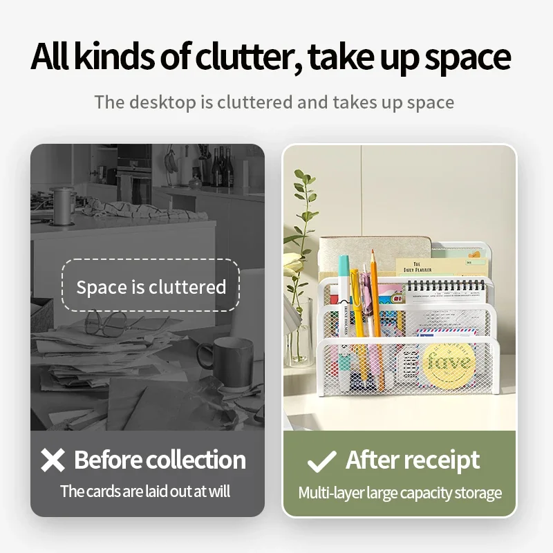 데스크 메일 주최자 소형 파일 홀더 편지 주최자 금속 메쉬 문서/파일링/폴더/데스크탑 용 종이 주최자