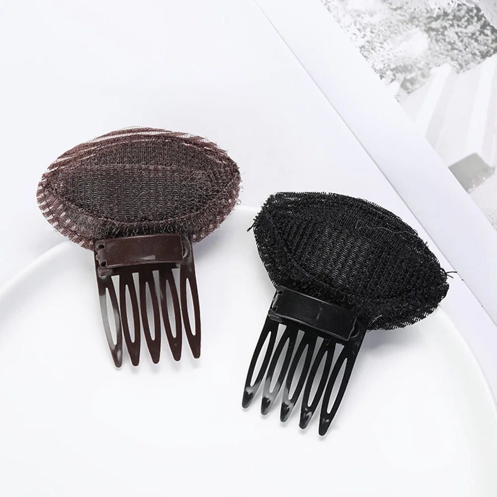 6 Pcs Bangs Pad Hair Bump Combs Hairpin Clips Volume Insert Plastic Abs