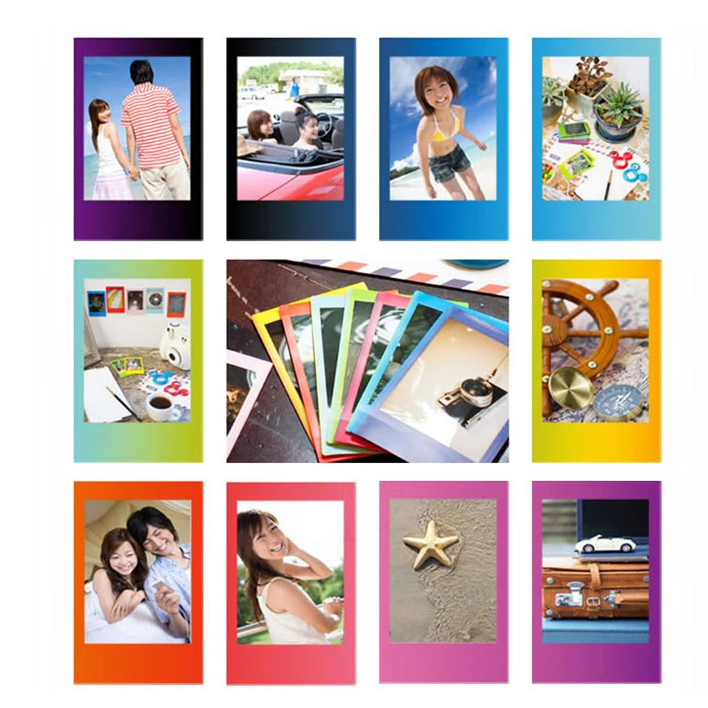 Fujifilm Instax Film Mini Heart Sketch & Rainbow - 10 Poses Chacune - Compatible Tous Appareils Mini