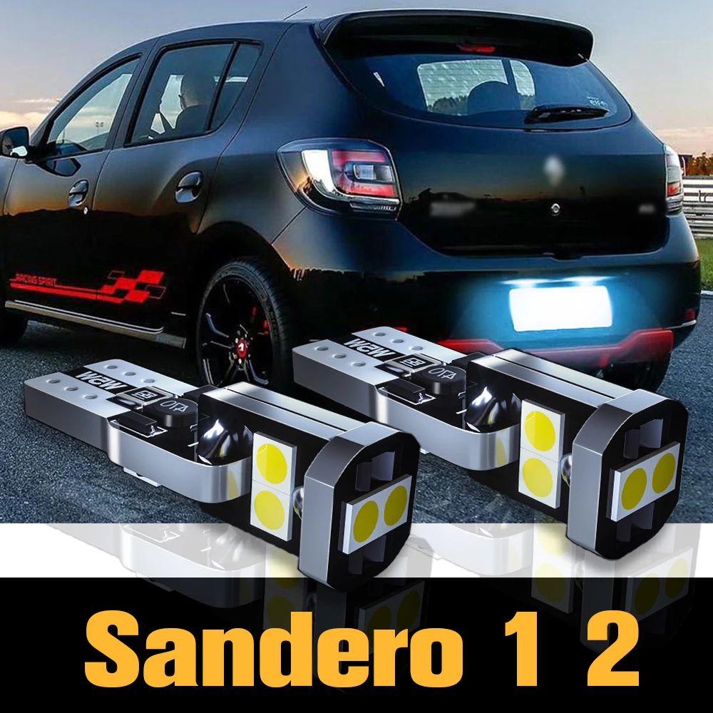 

2pcs Canbus LED License Plate Light Lamp Accessories For Renault Sandero 1 2 2007 2008 2009 2010 2011 2012 2013 2014