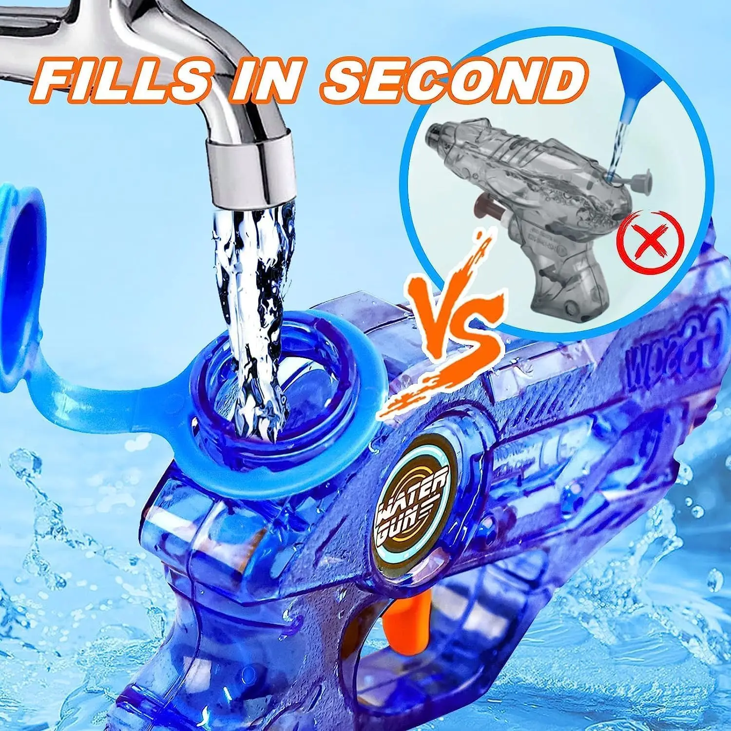 Mini Water Gun for Kids Lightweight Watergun Summer Squirt Water Blaster Pool Toy for Outdoor Swimming Beach Water Fighting 5
