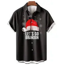 

Hawaii 3D Printed Santa Claus Men's And Women's Shirt, Simple And Lovely Short Sleeve Shirt, Casual Top, Large 5XL, 2022