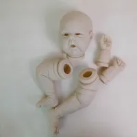 NPK 24inch Unfinished Reborn Doll Kit Limited Edition Gounchi with Cloth Body And Eyeballs DIY Doll Parts for Collectors 4