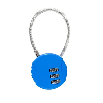 โครงกระดูกกระเป๋าเดินทางชุดค่าผสมล็อคแบบพกพา TSA ได้รับการอนุมัติ Kabel Pengaman กระเป๋าเดินทางล็อคคีย์ผสม Gembok KATA Sandi กุญแจ 21