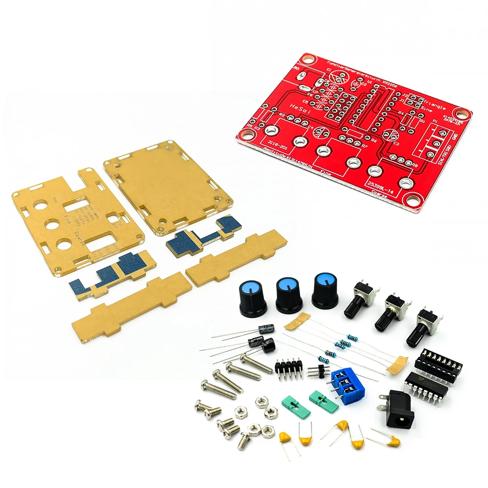 XR2206 Function Signal Generator DIY Kit 1Hz-1MHz High-resolution Sine/Triangle/ Square Wave DC 9-12V Signal Generator Module 2