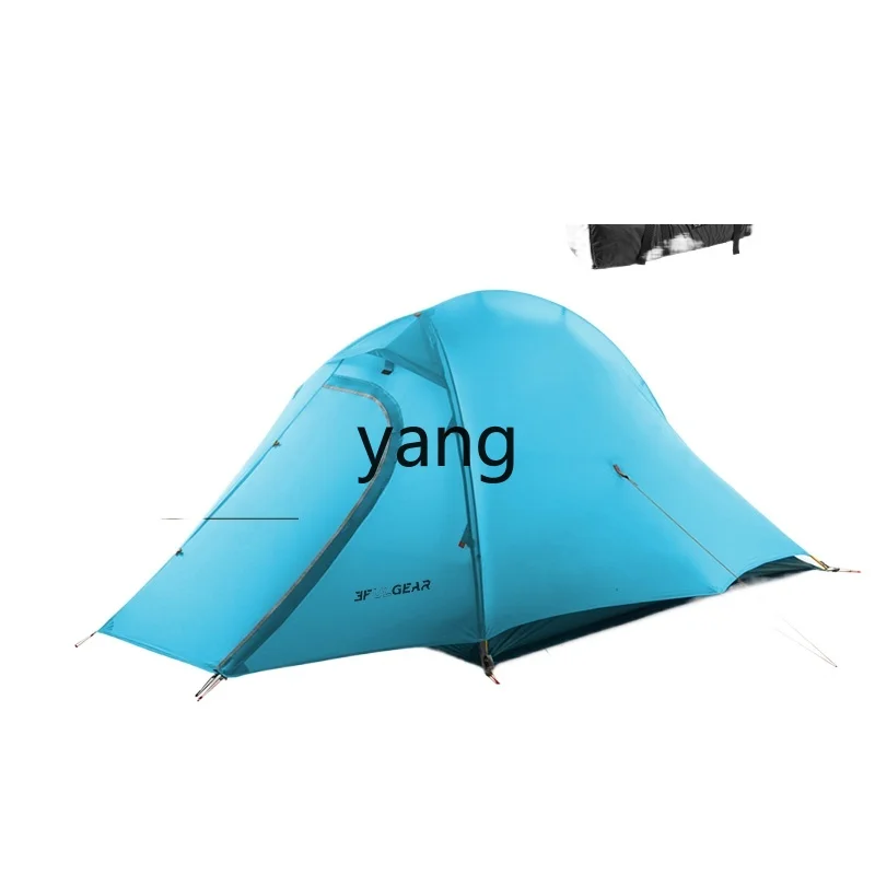 

Yjq Ultra-Light Silicon Coated Single Four Seasons Outdoor Hiking through Windproof and Rainproof Camping Tent