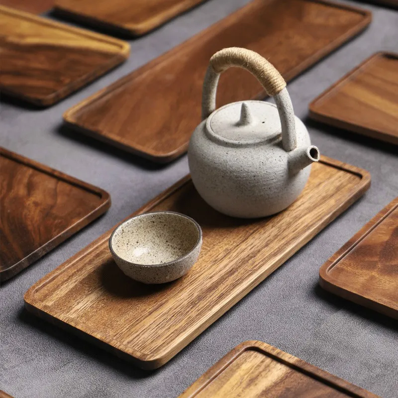 Wooden Tea Tray Serving Table
