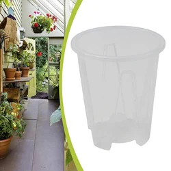 Transparent Clear Plastic Orchid Pots with Stomata for Optimal Root Control and Plant Growth (14cm)