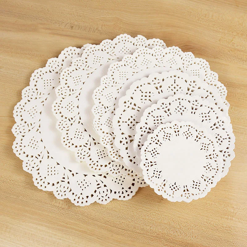 Uxcell 50pcs Paper Doilies, 6.5 Inch Lace Paper Doilies, Paper Placemats For Dining Table Plate Crafts Party Weddings Tableware Brown - View #13