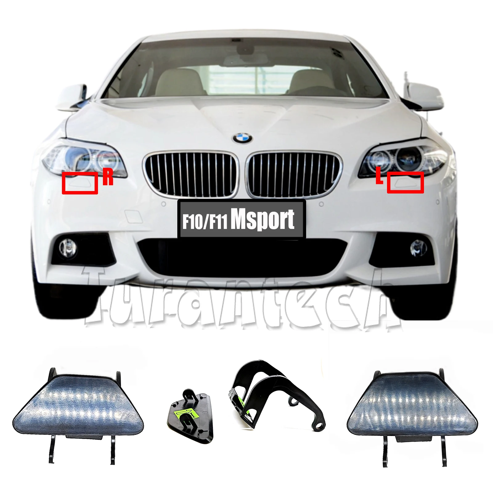 Waterdichte Autohoes Autohoes Compatibel Met BMW 5-serie E34 E39 E60 E61 F10 F11 F07 Buitenbescherming All-weather Zeildoek Regendichte Autoluifel (Color : Silver, Size : E34