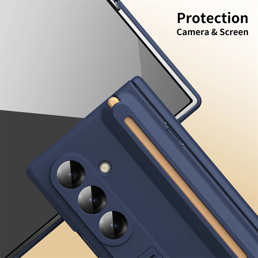 Ultimate 360° Protection Folding Case with Touch Pen and Tempered Glass Film