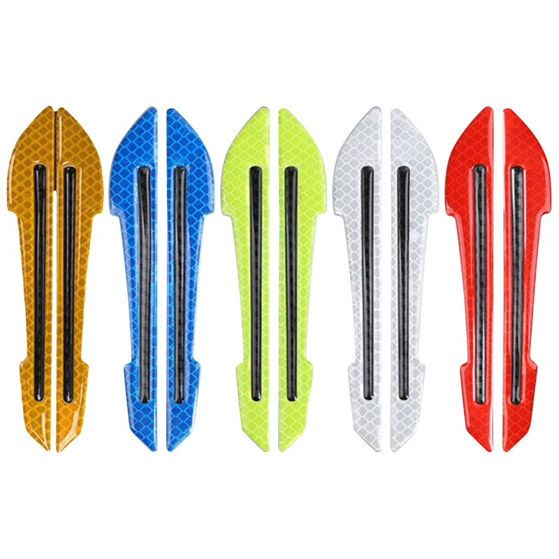 

2Pcs Car Rearview Mirror Reflective Stickers Auto Styling Night Driving Safety Warning Door Tail Reflector Car Accessories