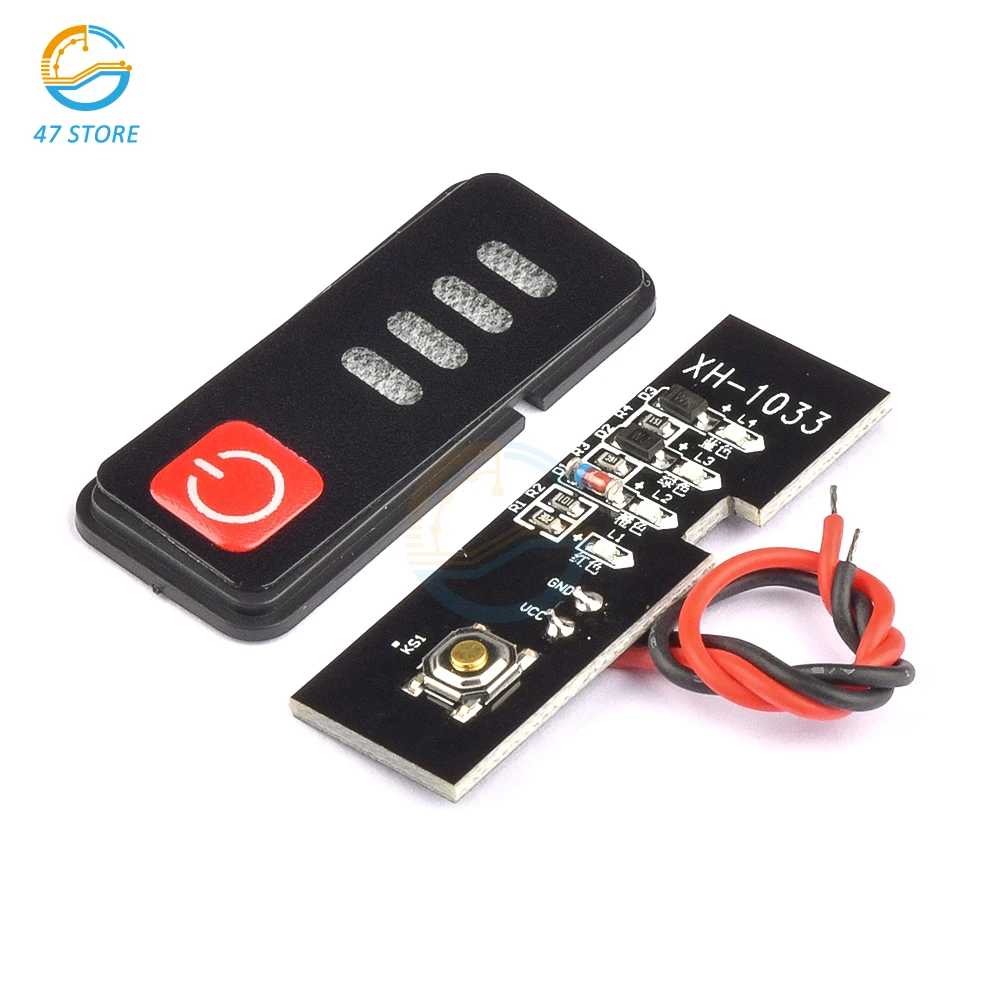 5S 18V 21V Battery Capacity Indicator Module with Power Display and Battery Shell Battery Level Indicator Tester LED Display 4