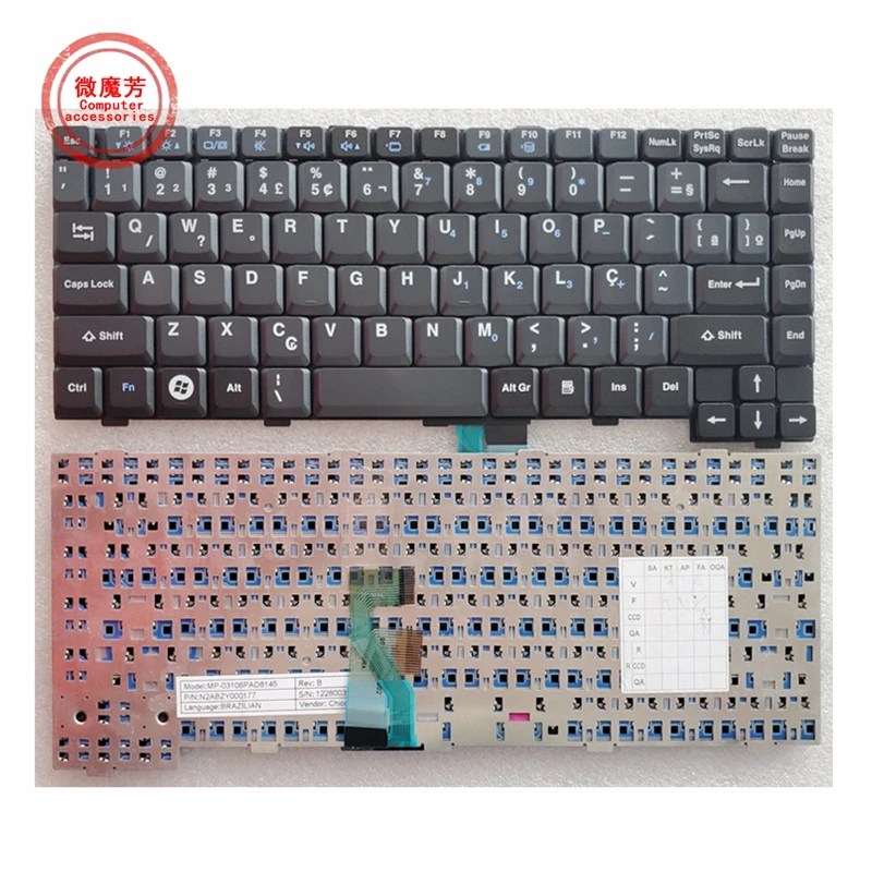 Tastiera Per Laptop Br/Sp/Kr Per Panasonic Cf-30 Cf-31 Cf-48 Cf-27 Cf-28 Cf-29 Cf-52 Cf-53 Cf 30 Cf 31 Cf 52 Cf 53 Brasile