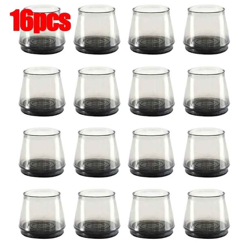 Universal Silicone Non-Slip Furniture Leg Protectors - Floor Protector Pads for Chairs, Stools, and Tables (Set of 4)