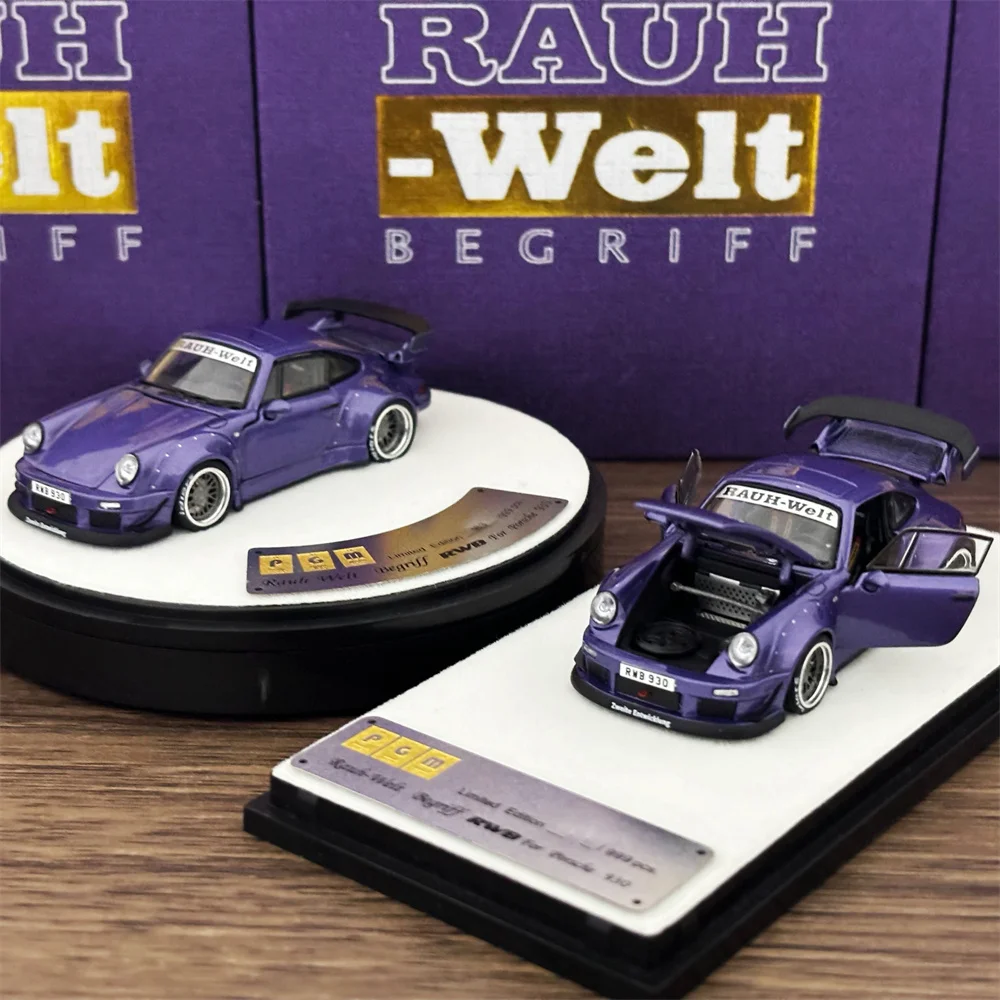 PGM 1/64 Rwb 930 紫 305/999 新品 1/64 PGM Porsche 911 930 RWB (Purple) Diecast Car Model