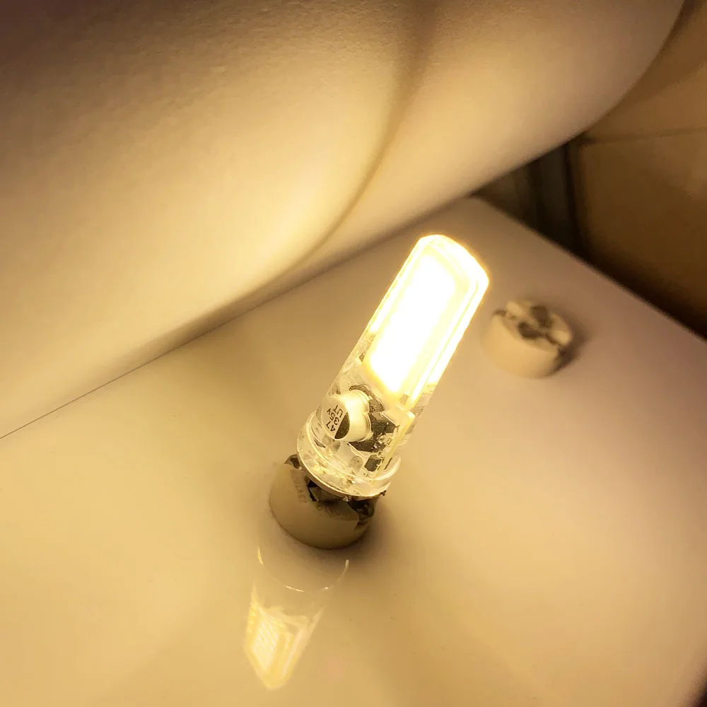 디밍 가능 LED COB 10W GY6.35 G4 AC / DC 12V LED GY6.35 COB 2508 디밍 LED 옥수수 조명 g6.35 크리스탈 홈 펜던트 조명 화이트