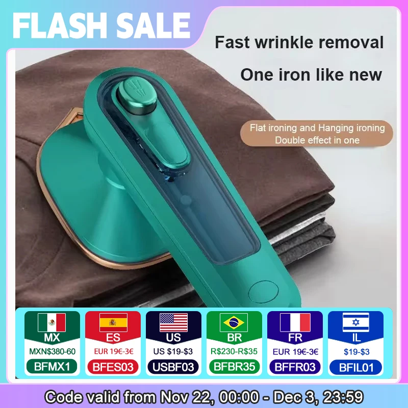 Hand Held Ironing Machine Portable Hanging Ironing Machine Household Small Steam Ironing Machine Travel Ironing Machine Small 1