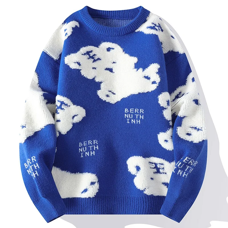 

Explosive Men's Crewneck Sweater 2023 Autumn And Winter New High-Quality Ins Sweater Crewneck Pullover Sweater 228