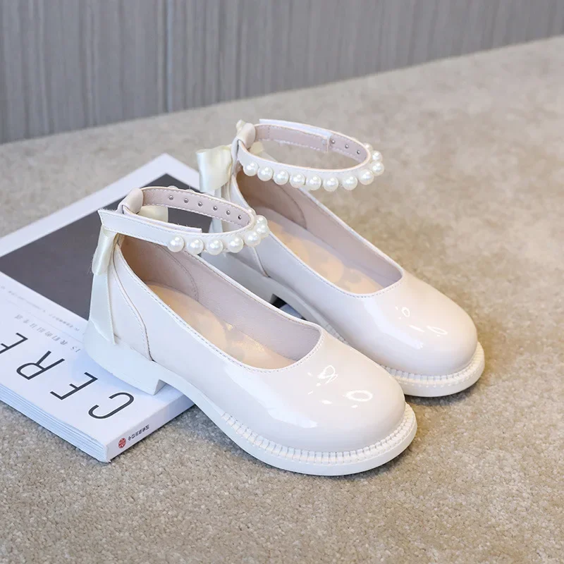 Glossy Leather Kids Mary Jane Shoes for Girls