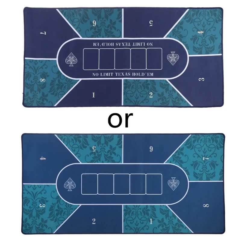 B36F Poker Table Top Layout for Poker Games, 40x20 In Texas Hold'em