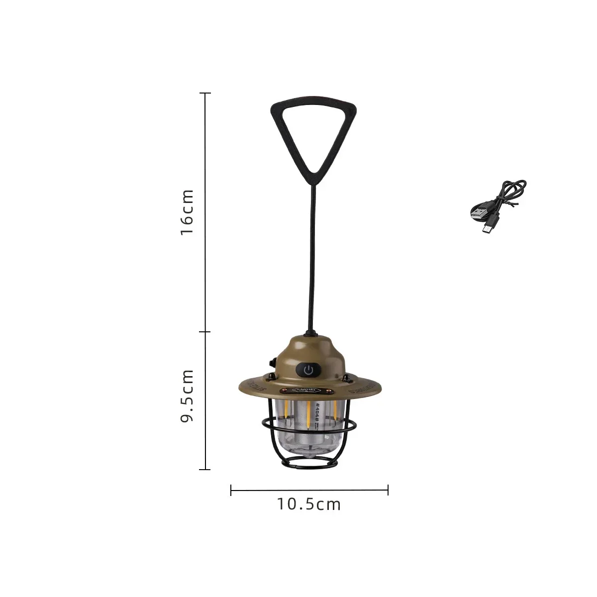 Vintage Rechargeable LED Lantern, Durable Portable Light for Outdoor Camping and Home Decor