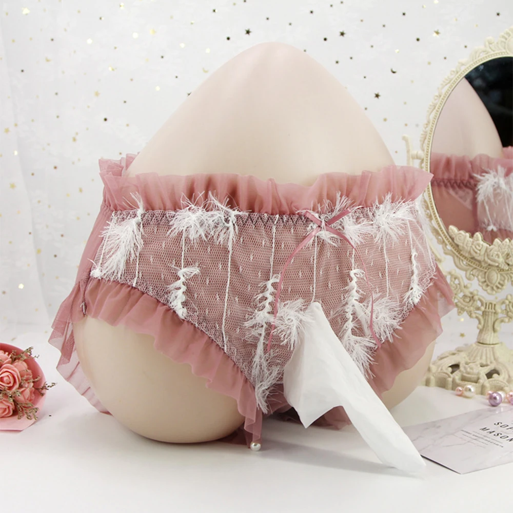 

Mens Sexy Sissy Panties Ladies Lace Sheer Tether Thongs Brief Underwear Gays Lingerie Erotic Hombre Sissy Pouch Underpants