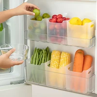 Boîtes de rangement pour réfrigérateur, bac à légumes pour fruits et épices, récipient pour aliments frais, stockage à froid, boîtes de cuisine, 1PC 2