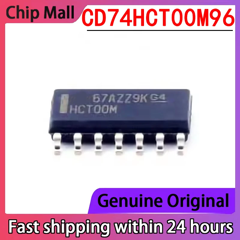 

10PCS New Original CD74HCT00M96 Screen Printed HCT00M SOP14 Logic Four Way 2-input NAND Gate