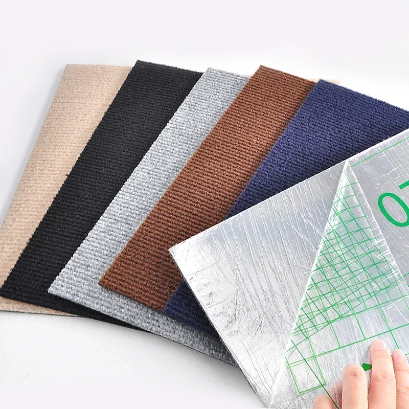 Self-adhesive Carpet Square 50PCS 30x30cm Peel Stick Removable Sticker Floor Mats For DIY Home Furnishing Tiles Hallway Indoor floor mat