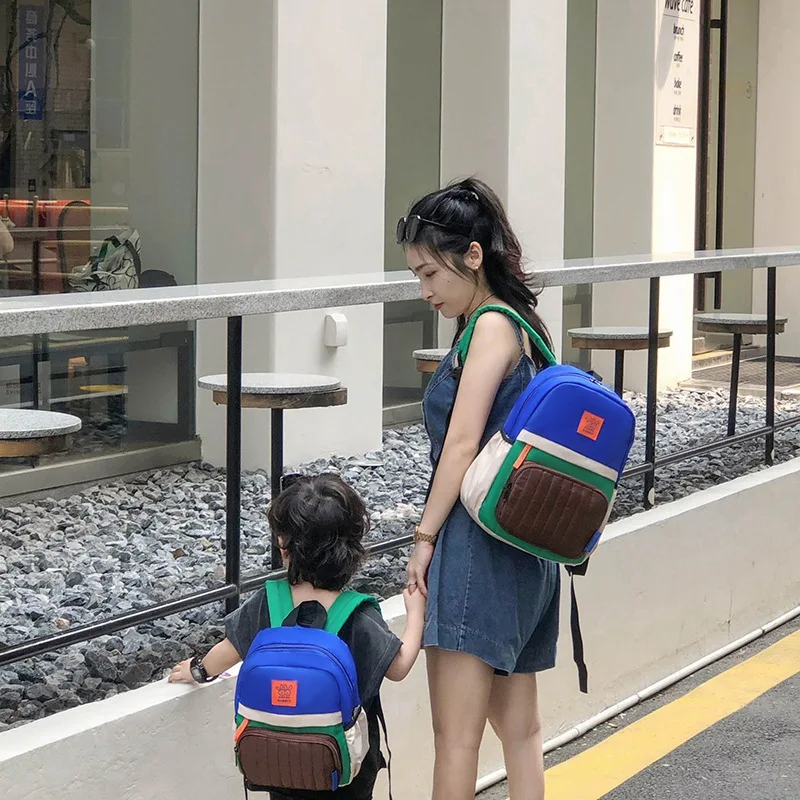 Mochila de lona ligera para niños y niñas, morral escolar para padres e hijos, 2024 - Imagen 3