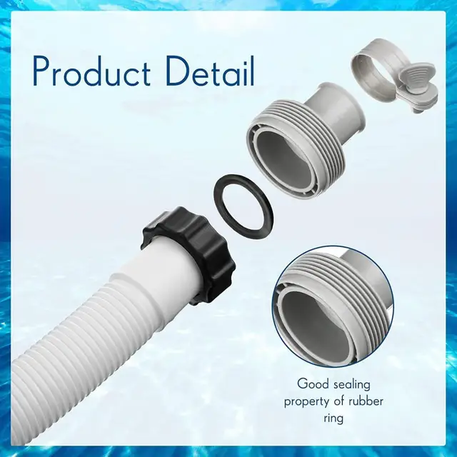 Hasznos Úszómedence Tömlő Nyomásálló Medence Csere Rugalmas, Hosszú Szivattyú Tartozékok - Image 6