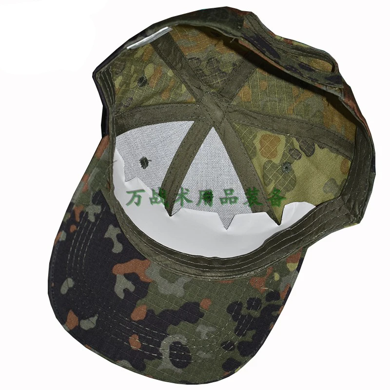 Clarity Cap Cappello Da Baseball Mimetico Flecktarn Esercito Tedesco - Usato, Taglia 57 Cm (circa M), Unisex Cappello Militare Tedesco - Foto 3