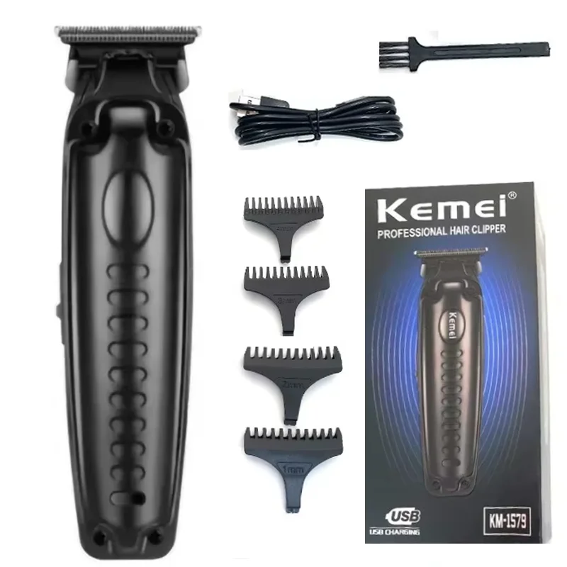 Kemei Men's Professional Electric Hair Clipper Beard Trimmer Hair Clipper Cutting Set Rechargeable