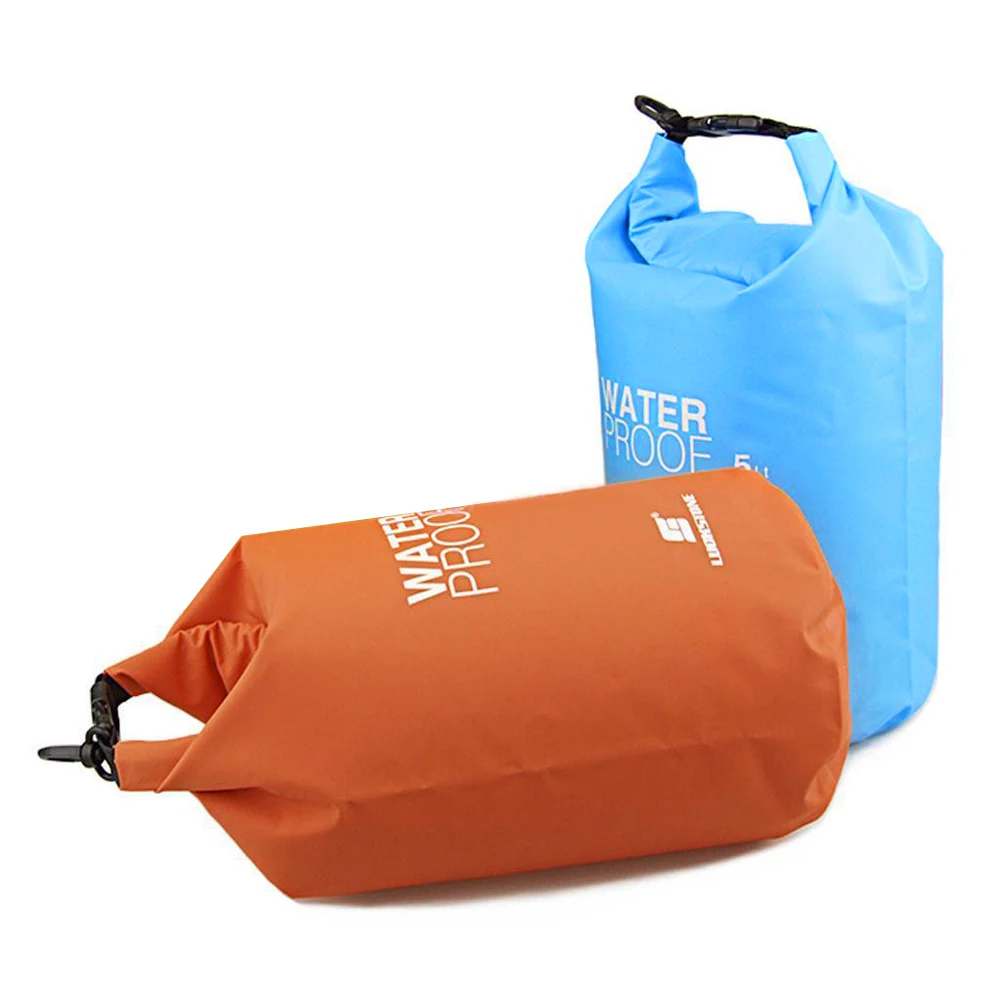 1-5PCS 5L 방수 드라이 백 전화 파우치 초경량 플로팅 보트 카약 워터 백 야외 수영 래프팅을위한 전화 케이스