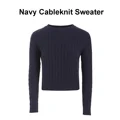 Navy Cable Sweater
