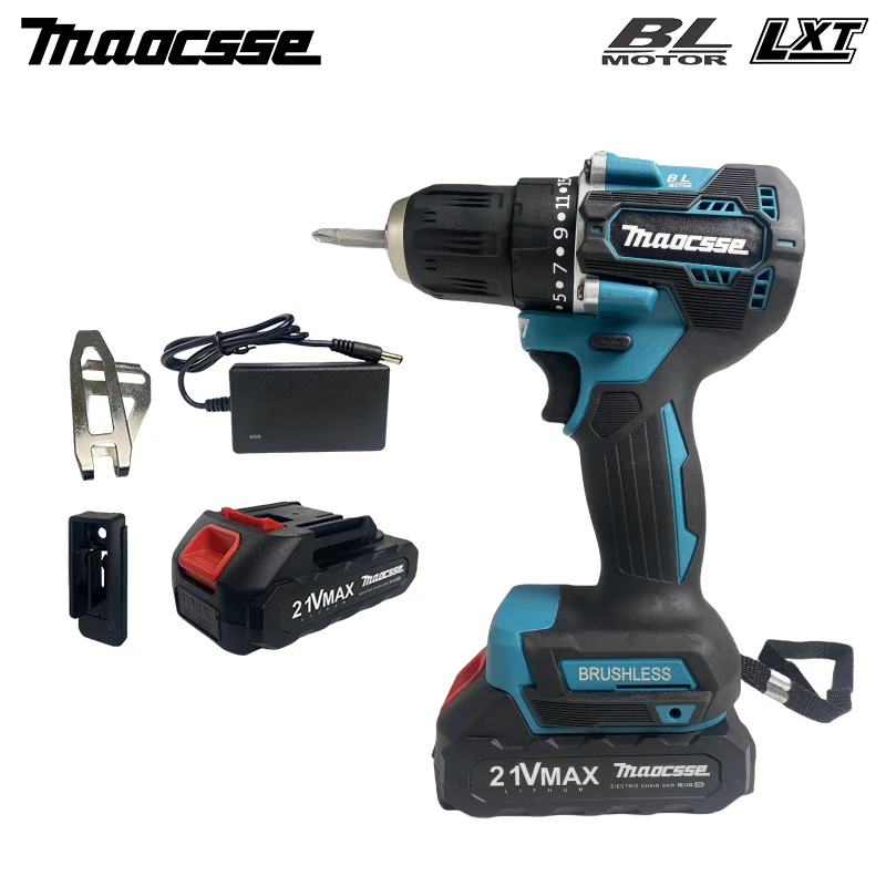 DDF487 18V brushless electric drill, suitable for five-rope impact drill of decoration team uses Suitable for Makita 18V battery laser rangefinder mini direct impact electronic level good precision infrared electronic ruler for indoor decoration project