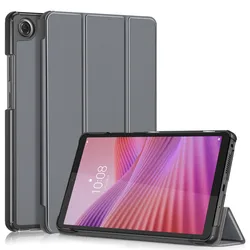 Durable Anti - Drop Protective Case with Slim Tri - Folding Stand for Lenovo Tab One 8.7IN (Gray)