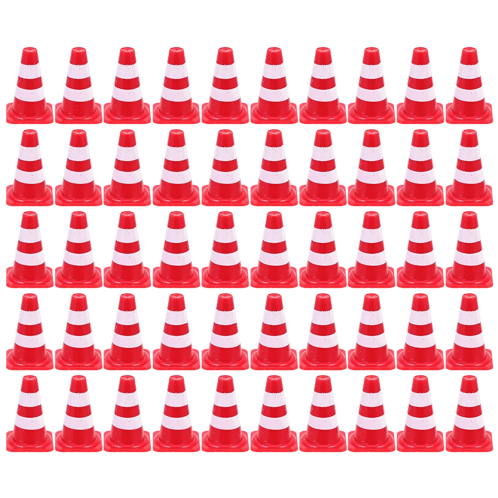 Delineator post cone traffic signs toys 30pcs Kids Delicate Road Cones Kindergarten Teaching Aids Traffic Sign Toys Simulation Traffic Warning Sign Safety Road Cone