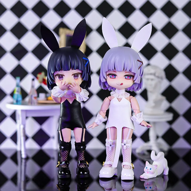 OB11 Clothes Suit Obitsu11 Bunny Girl Clothes , Accessories Toys Suitable for GSC Dod Body, 1/12 BJD Dolls 2